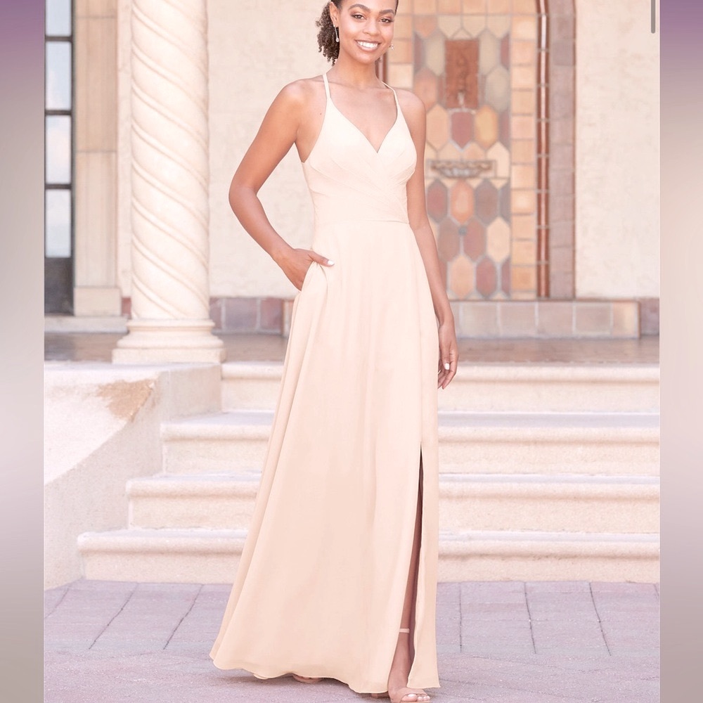 Christina Wu 22148 Chiffon Sleeveless Maxi Bridesmaid Dress Gown 12 NWT